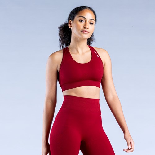 DFYNE Dynamic Sports Bra Crimson | QGDLPNR-97