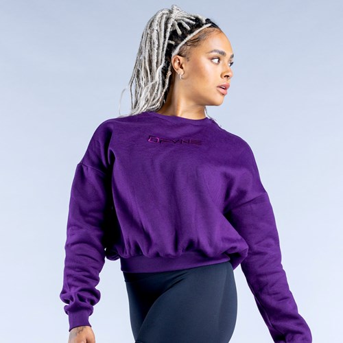 DFYNE Luxe Revive Crop Maglia Viola | LZPAVGO-24