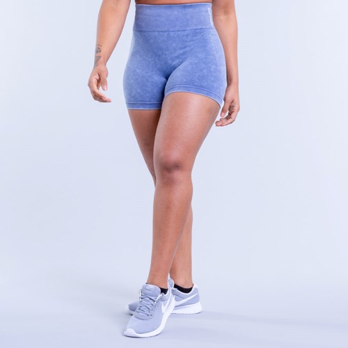 DFYNE Valkyrie Acid Wash Shorts Corallo Blu | IUNKOFQ-20